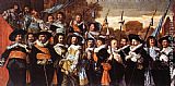 Frans Hals Famous Paintings - Officers and Sergeants of the St George Civic Guard Company